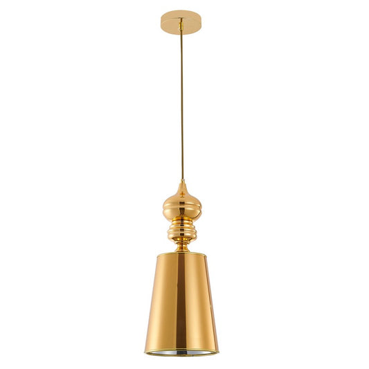 Polished Gold/Chrome Single Pendant Light