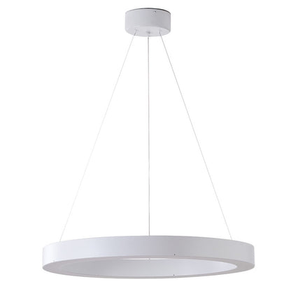 Halo Ring Led Chandelier With A White Acrylic Diffuser