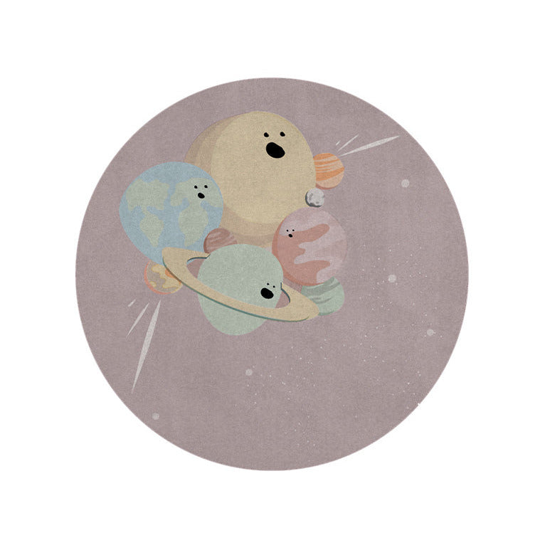 IV Planets Round Rug