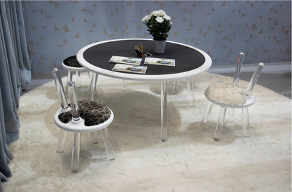 Illusion White Bear Stool