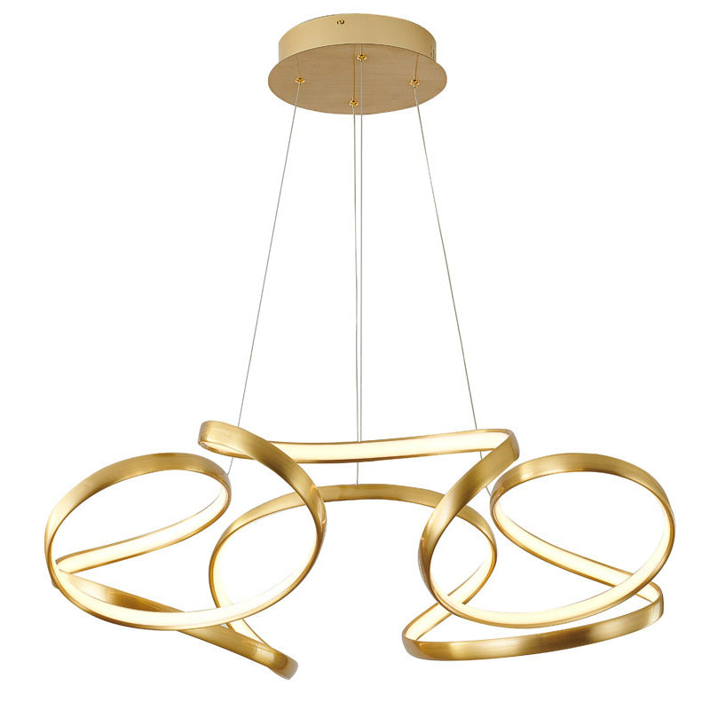 Aluminium Clustered LED Chandelier with White Acrylic Diffuser