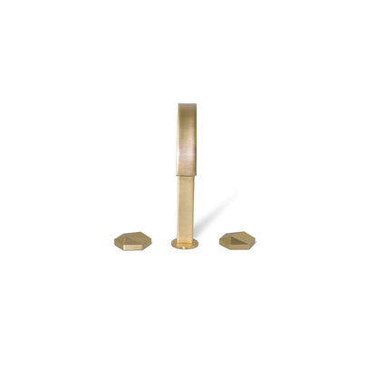 Diamond Brass Three Hole Mixer Tap