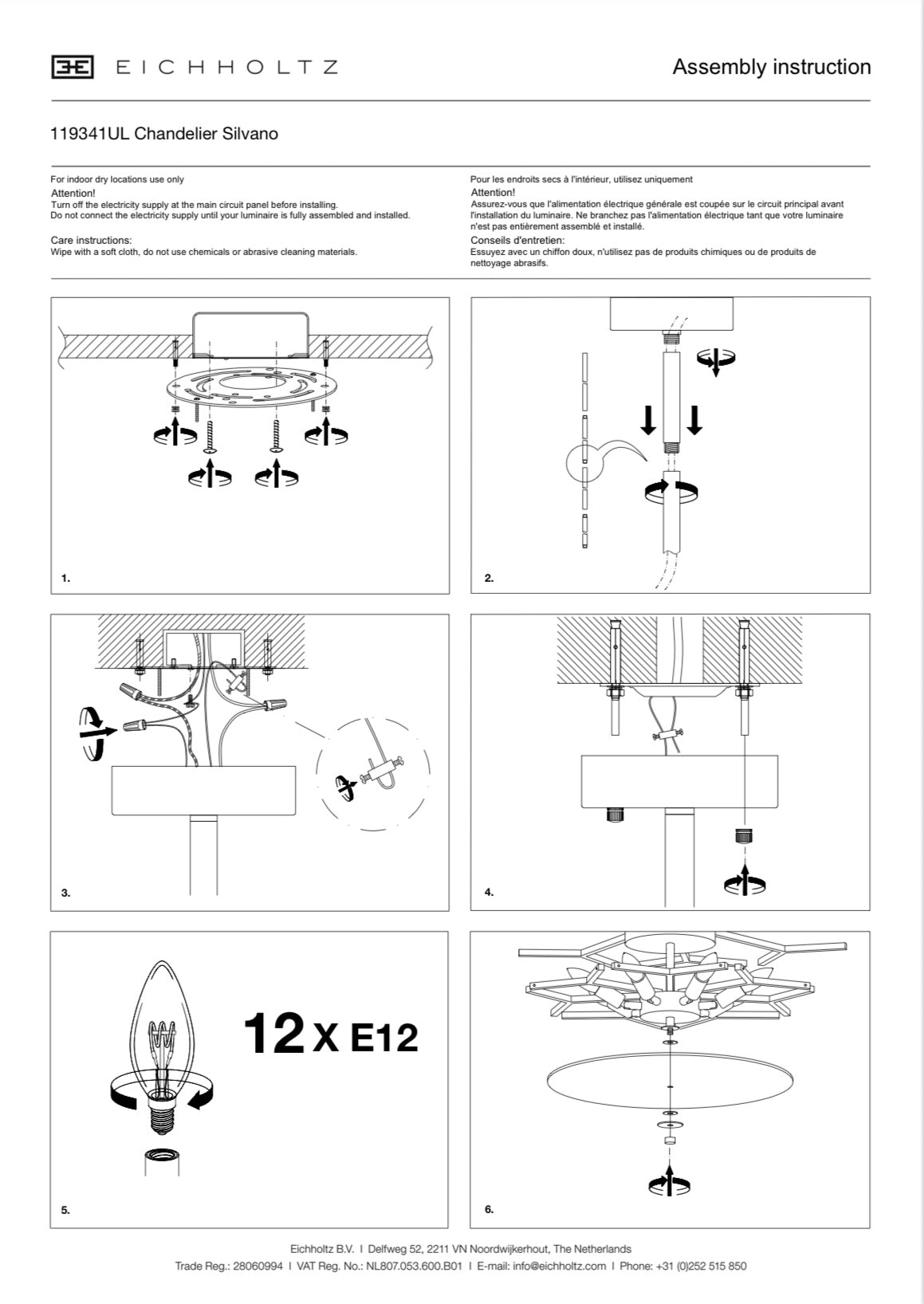 Chandelier Silvano
