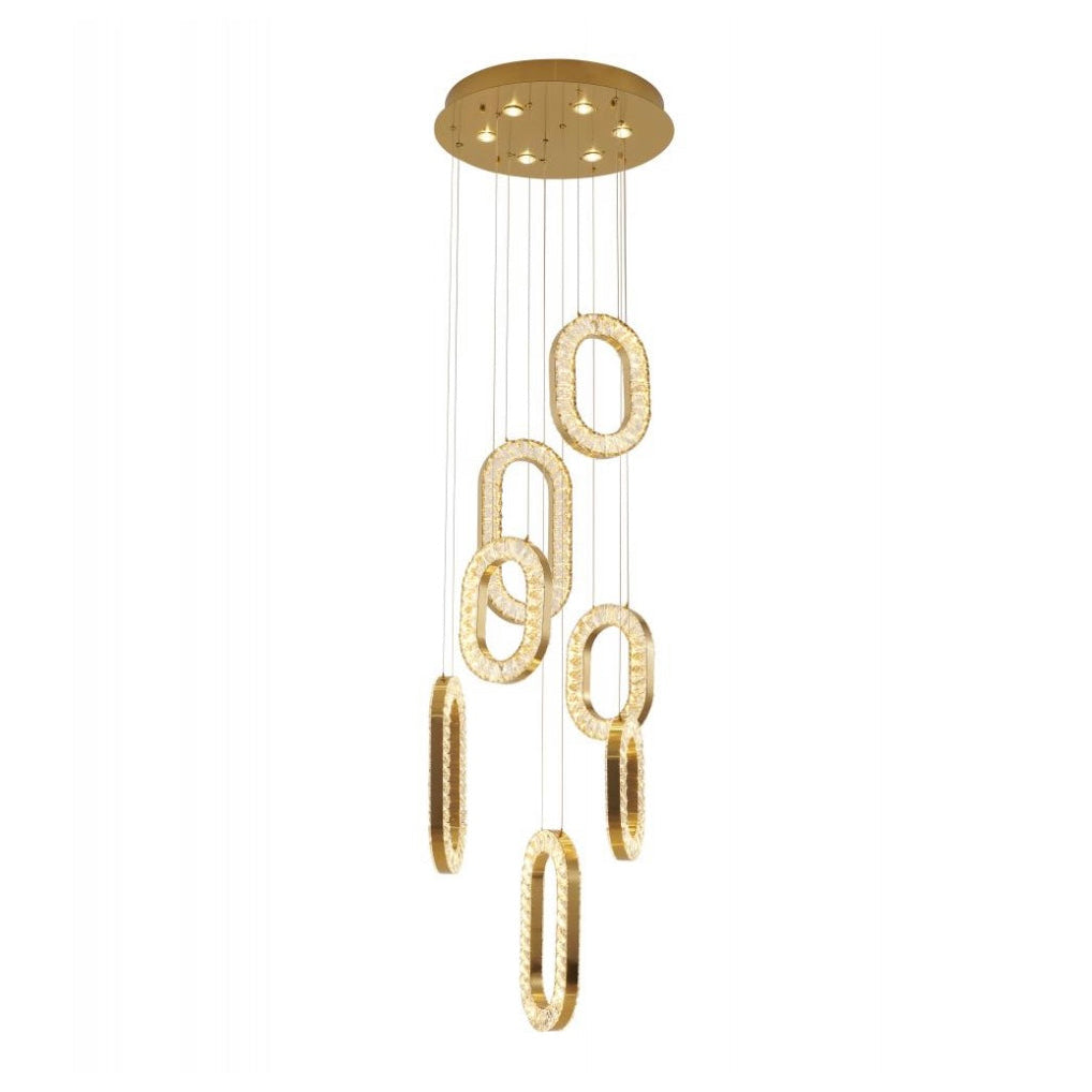 Luxe Gold Crystal Chandelier