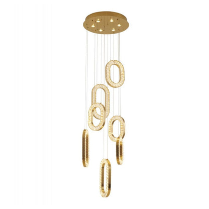 Luxe Gold Crystal Chandelier