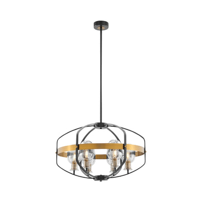 Gold & Black Opia Vintage 8 Lights Chandelier