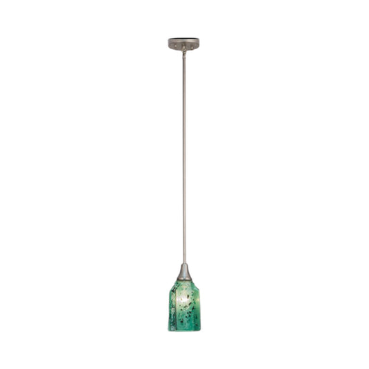 4"Sq Metro Fusion Seaglass Draped Pendant by Meyda Lighting