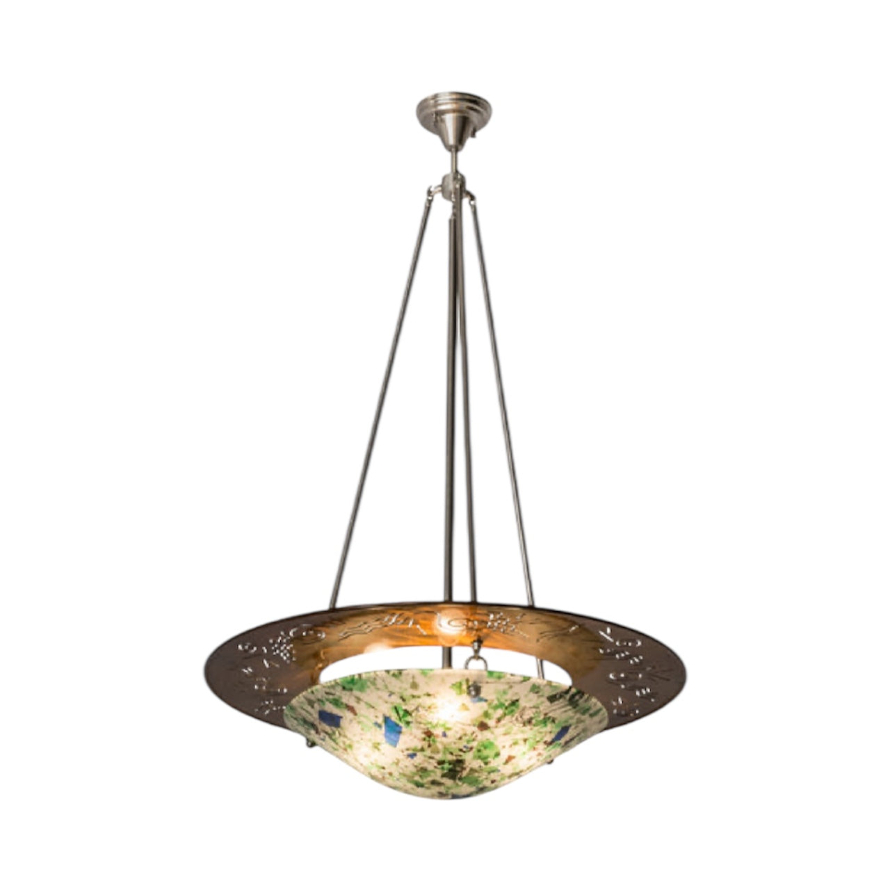 Celestial Fused Glass Pendant | 48" High