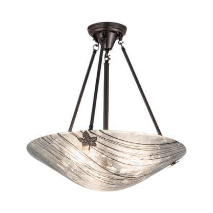 Branches Fused Glass Ceiling Fixture | 24" High