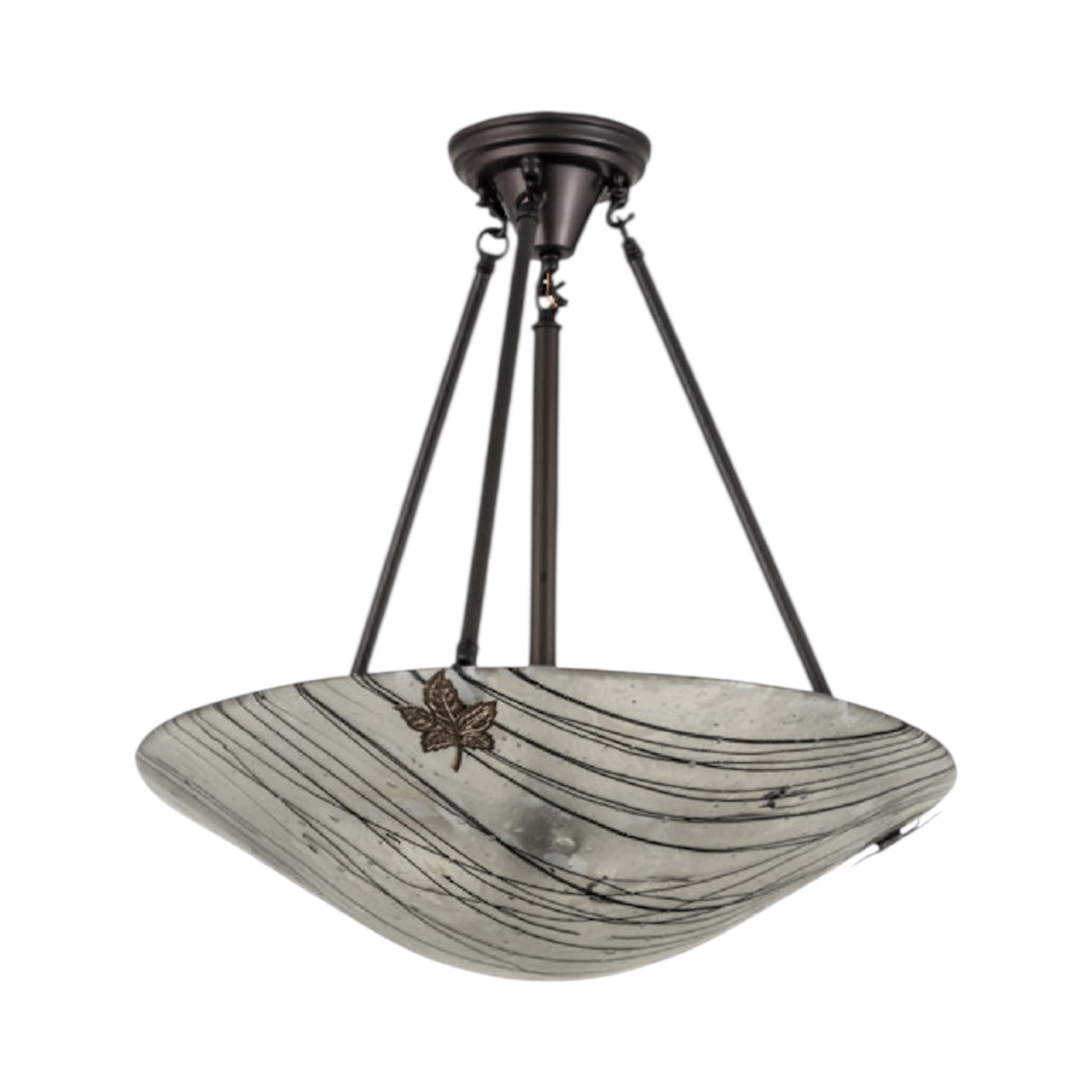 Branches Fused Glass Ceiling Fixture | 24" High