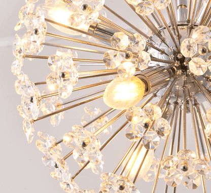 Clear Crystal Sputnik Flower Pendant