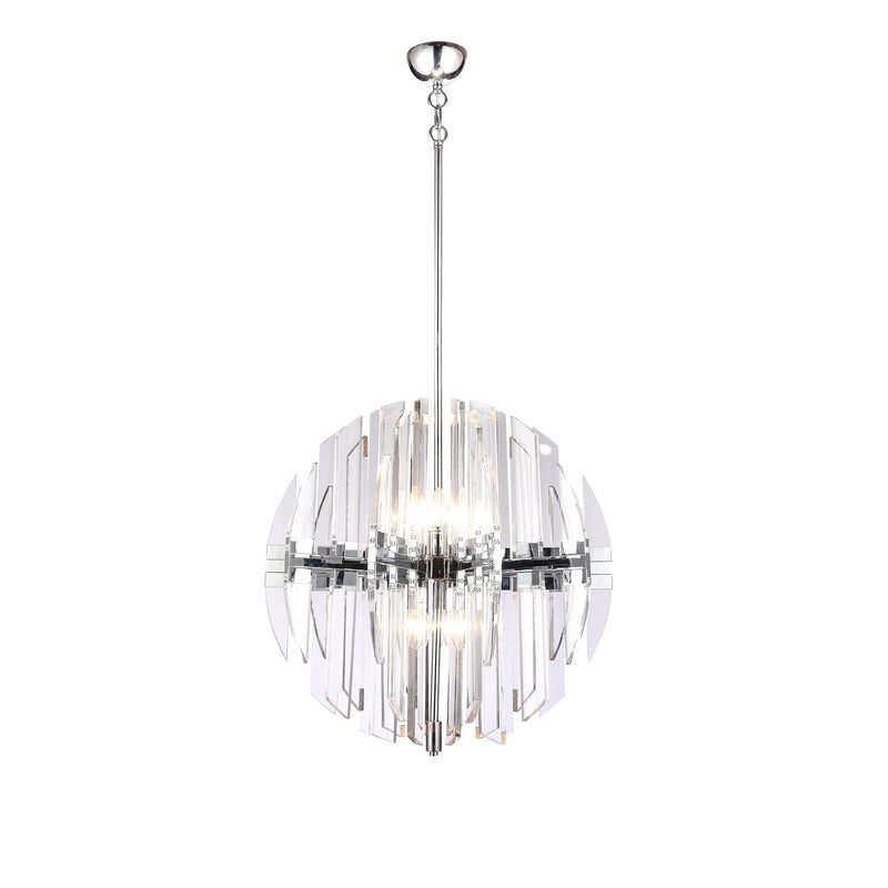 Chrome Orb Chandelier
