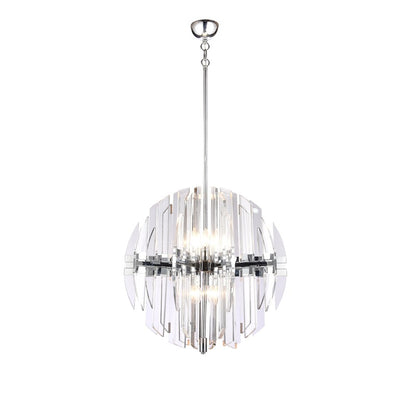 Chrome Orb Chandelier