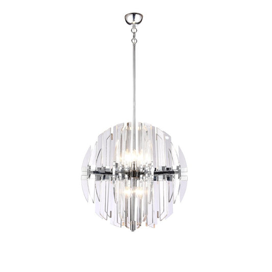 Chrome Orb Chandelier