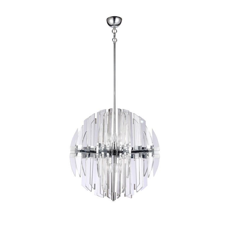 Chrome Orb Chandelier