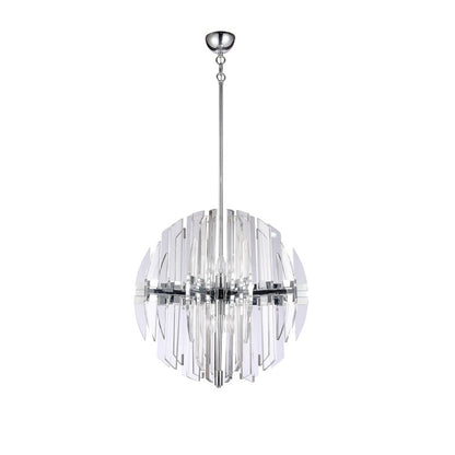 Chrome Orb Chandelier