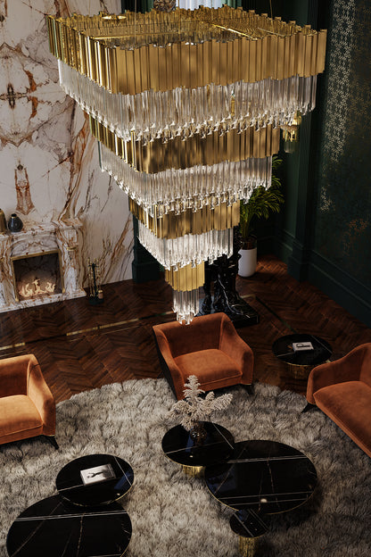 Empire Square Chandelier by Luxxu