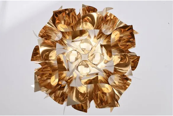 Shiny Gold Acrylic LED Chandelier