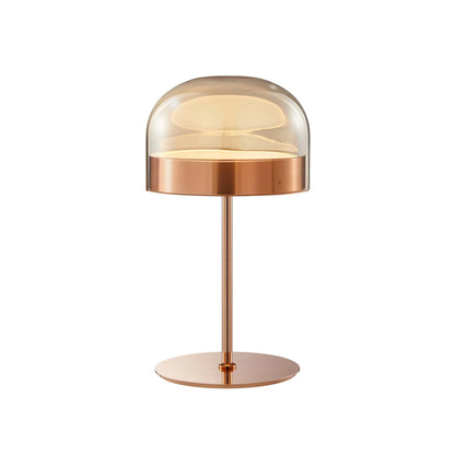 Iron And Champagne Glass Table Lamp