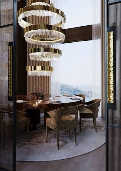 Empire Slim V Chandelier by Luxxu