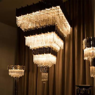Empire Square Chandelier by Luxxu