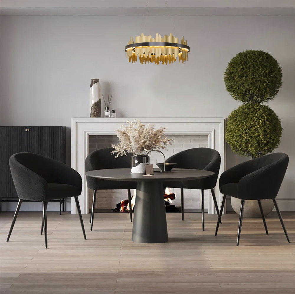 Modern Black & Copper LED Light