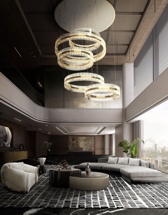 Liberty Slim Chandelier by Luxxu