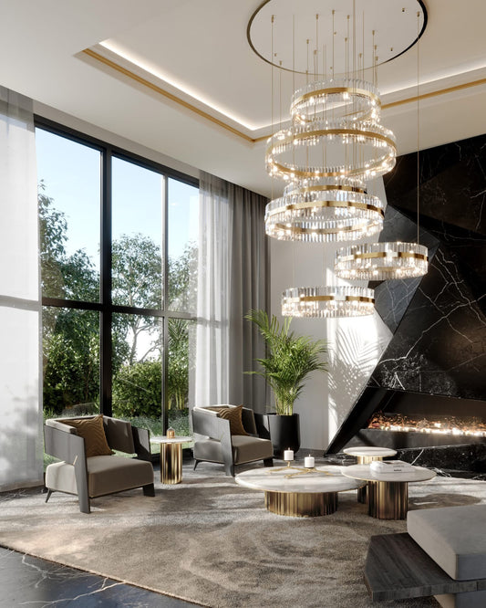 Liberty Slim Chandelier by Luxxu