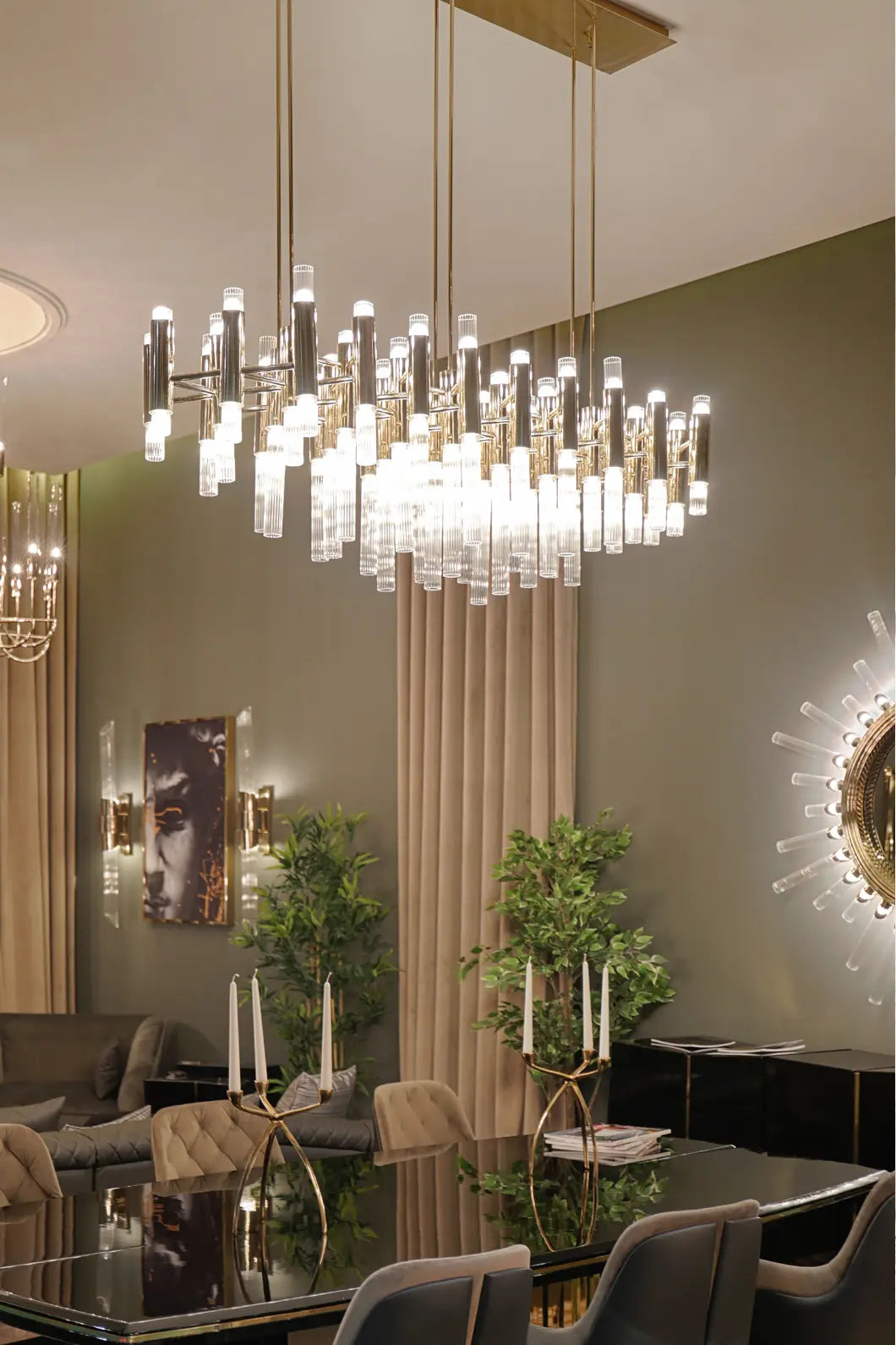 Waterfall Rectangular Suspensión by Luxxu