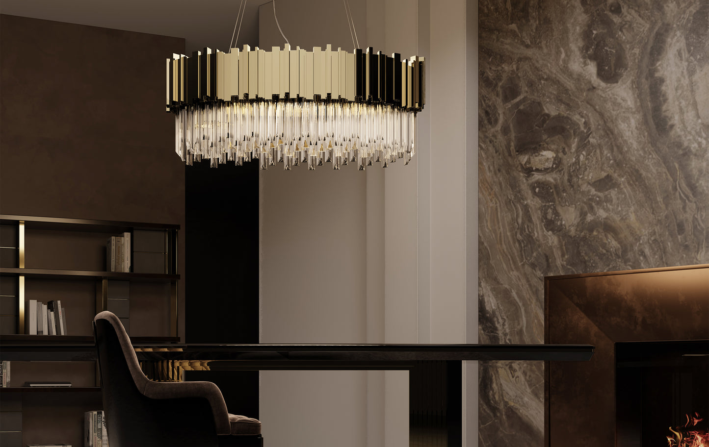 Empire Oval Suspension by Luxxu