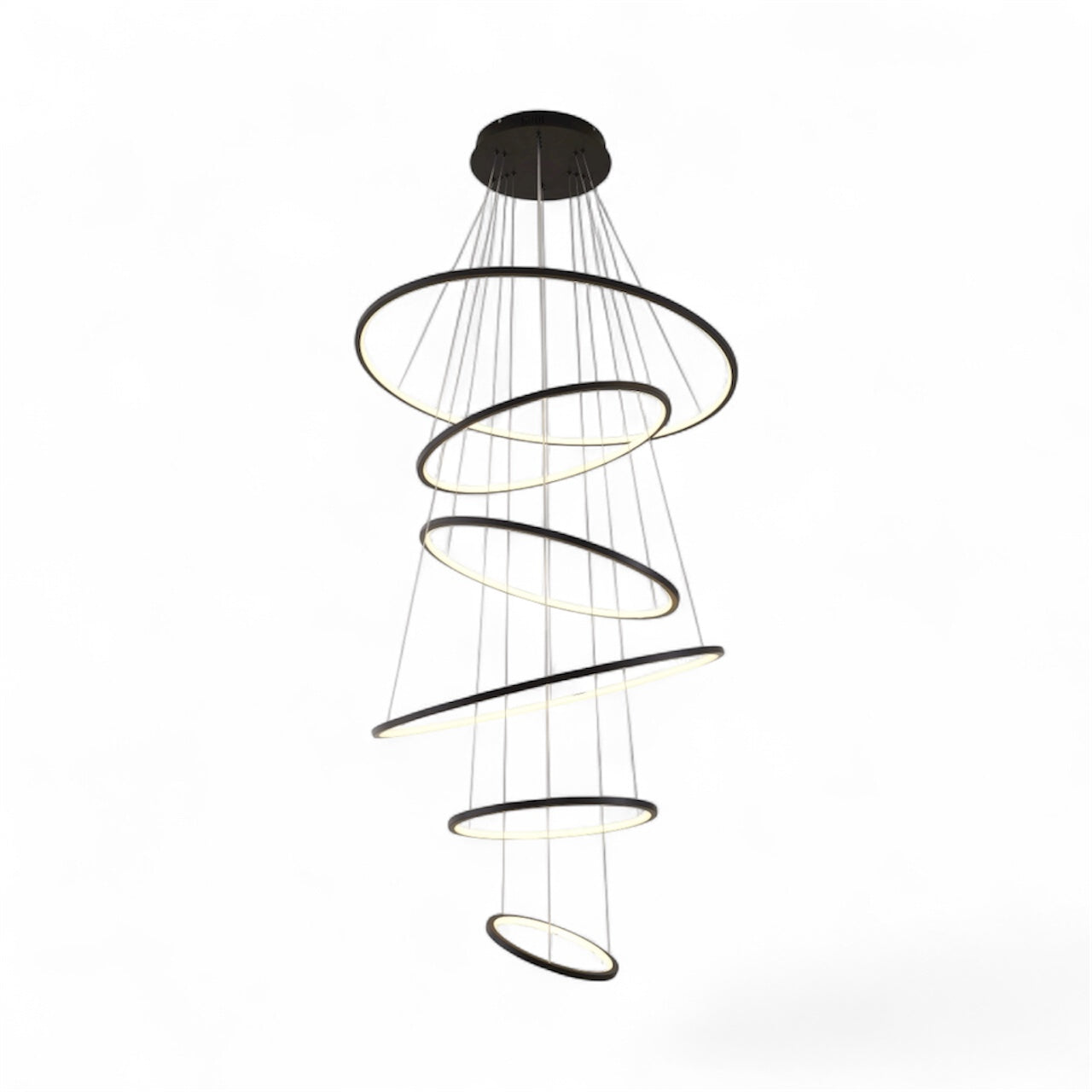 Six Ring Halo Chandelier