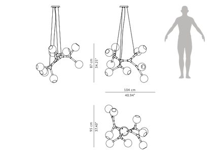 Horus Irregular Suspension by Brabbu