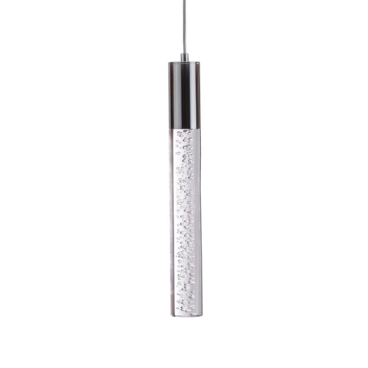 Single Light Sparkling Night Cylinder Chandelier