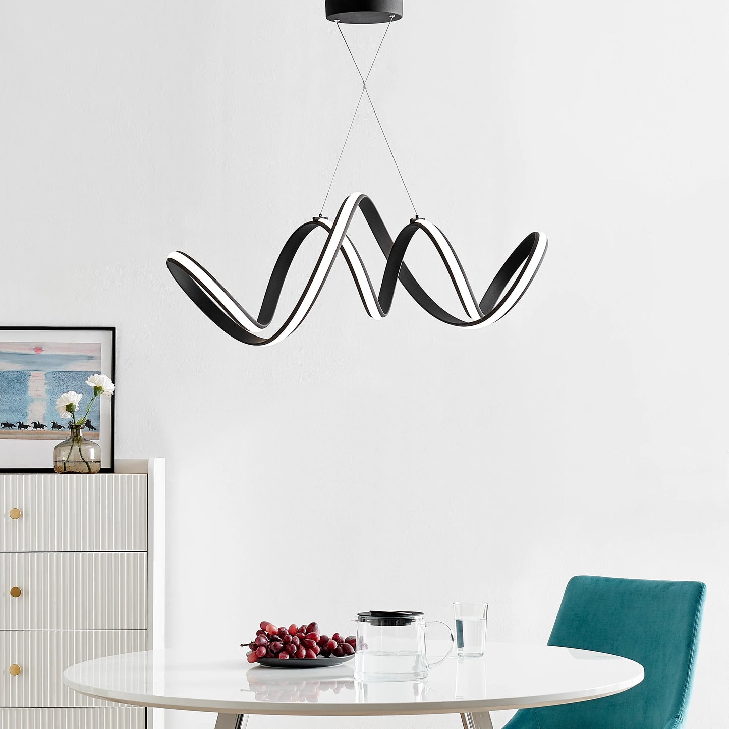 Black Seville LED Chandelier