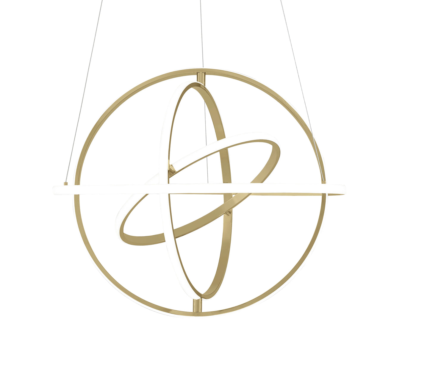 Oxford LED Sandy Gold Adjustable Chandelier