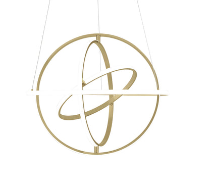 Oxford LED Sandy Gold Adjustable Chandelier