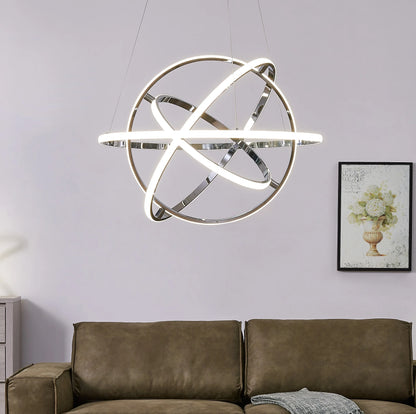 Oxford LED Adjustable Chrome Chandelier