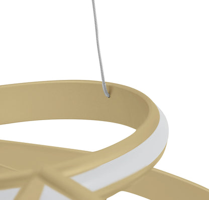 Oslo LED Adjustable Gold Chandelier