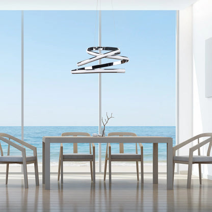 Oslo LED Adjustable Chrome Chandelier