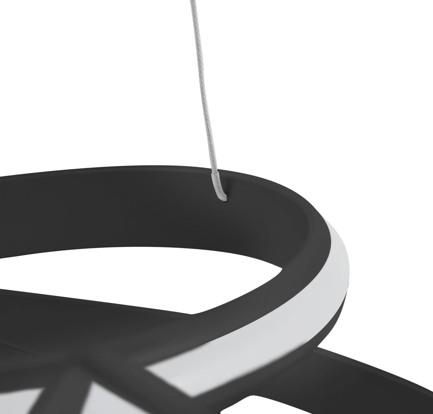 Oslo LED Adjustable Black Chandelier