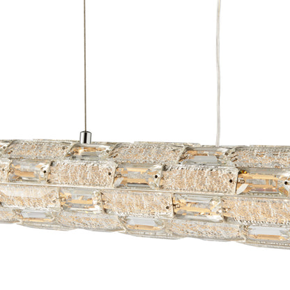 Chrome Rústica Crystal Chandelier