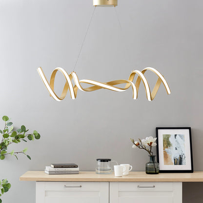Munich LED Horizontal Gold Chandelier