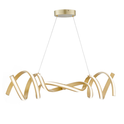 Munich LED Horizontal Gold Chandelier