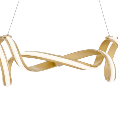 Munich LED Horizontal Gold Chandelier