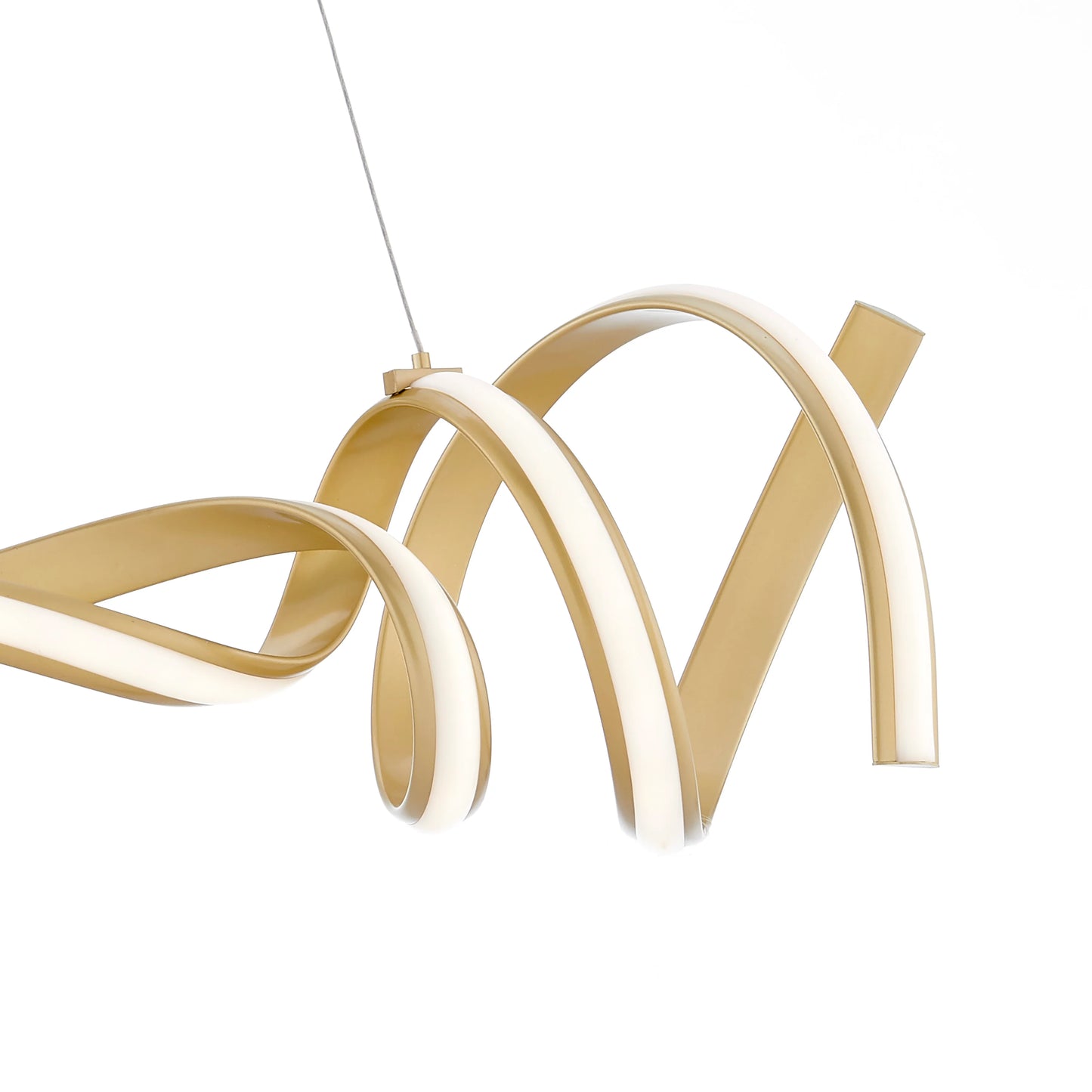 Munich LED Horizontal Gold Chandelier