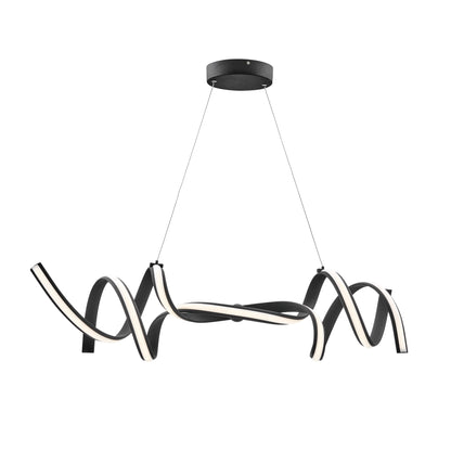 Black Munich LED Horizontal Chandelier