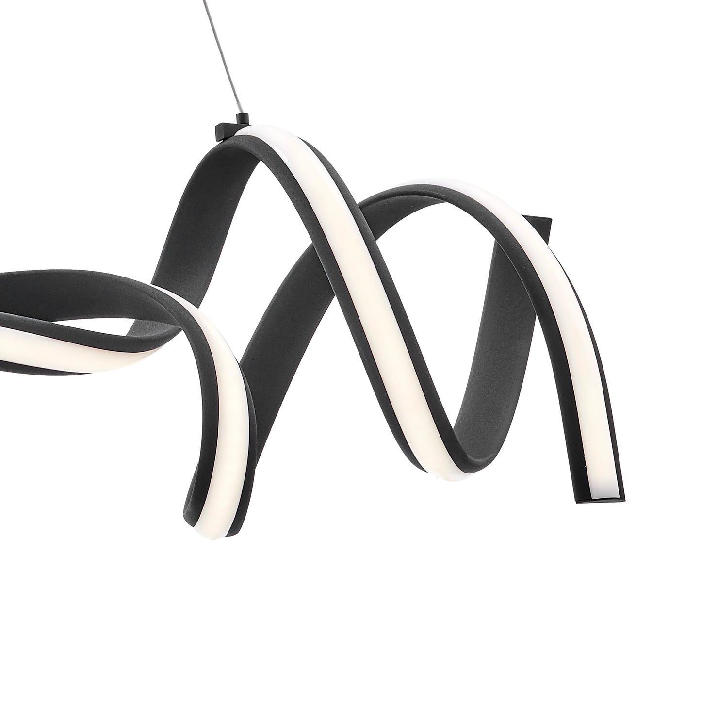 Black Munich LED Horizontal Chandelier