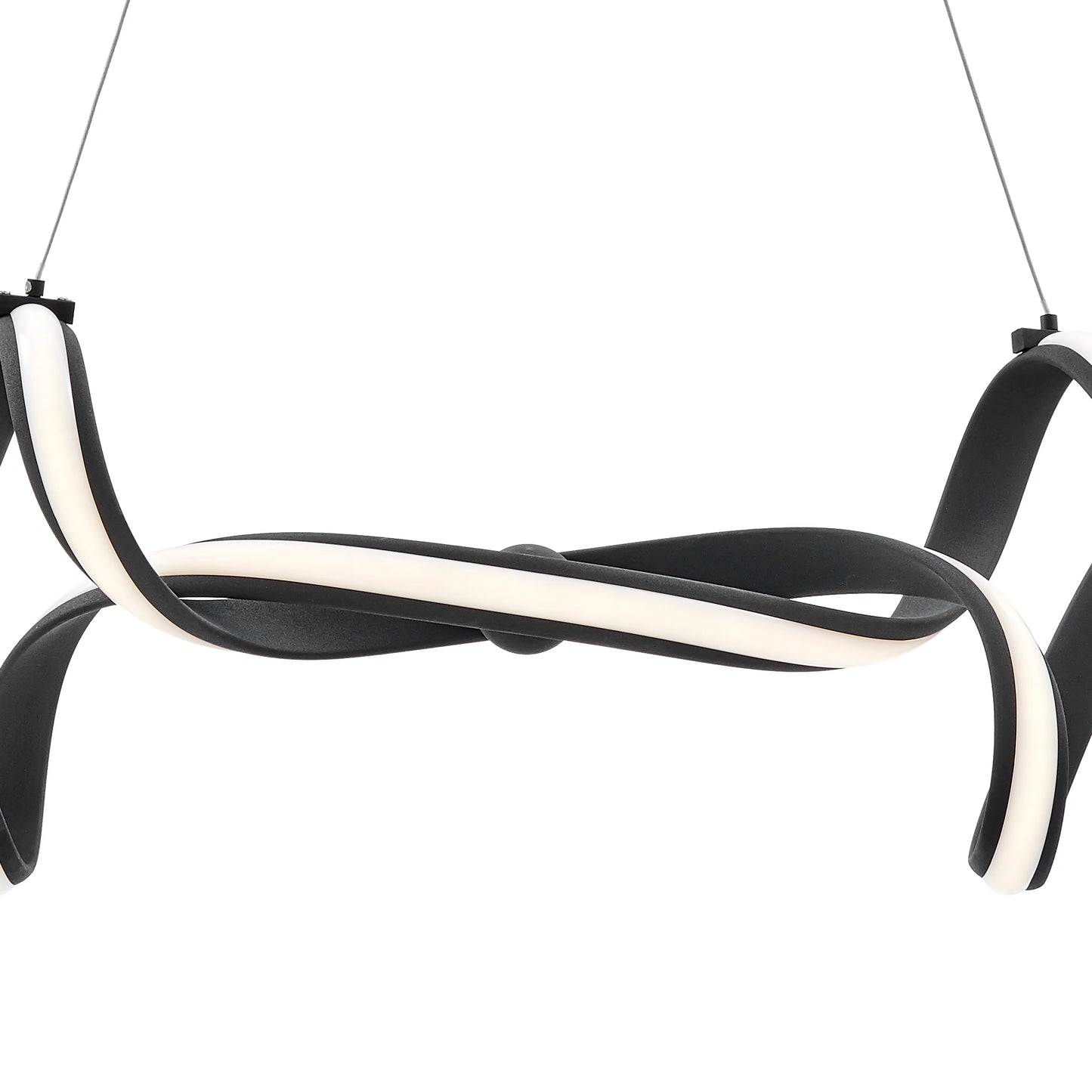 Black Munich LED Horizontal Chandelier