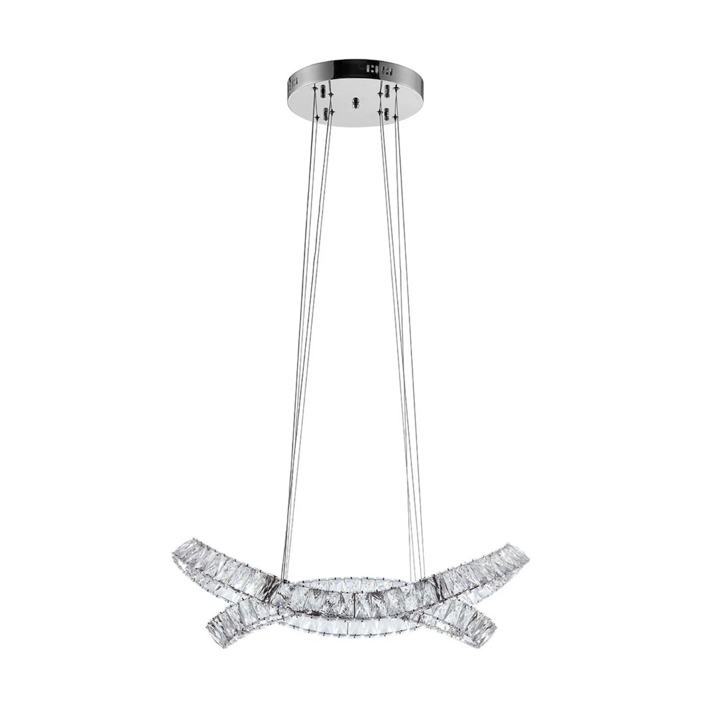 Monroe Crystal Chrome Chandelier