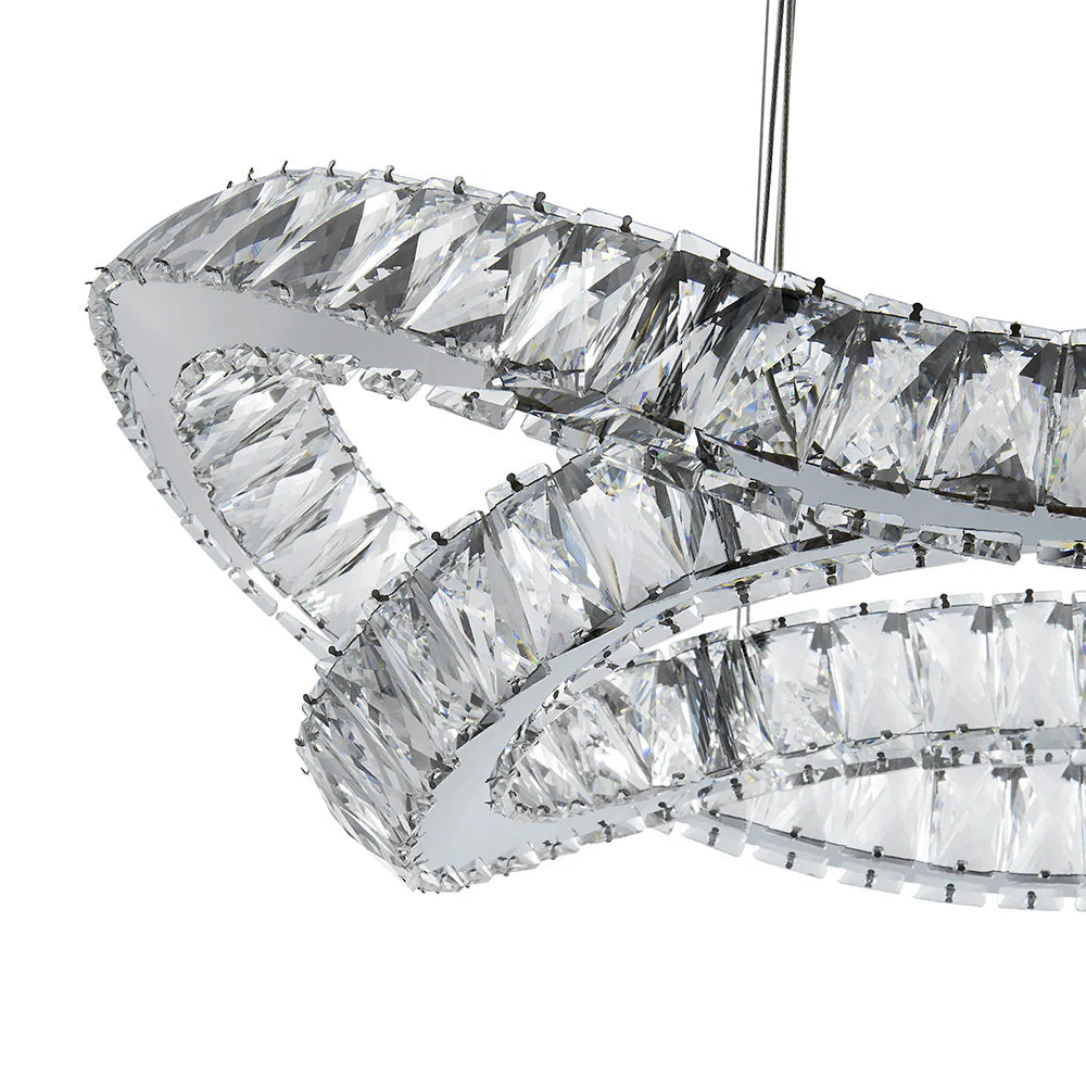 Monroe Crystal Chrome Chandelier